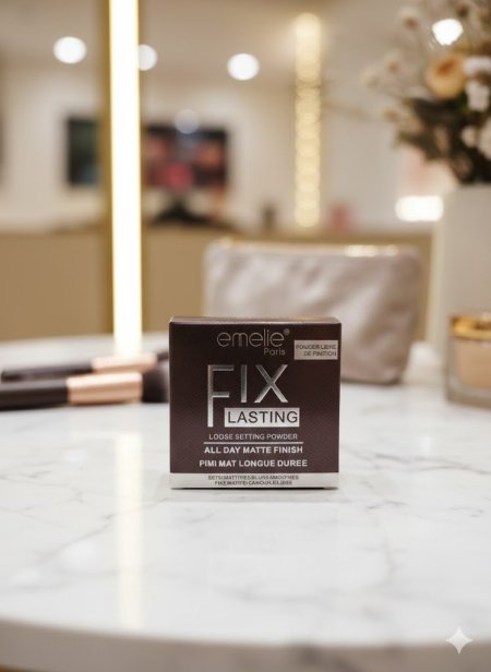 Emelie Paris FIX LASTING Loose Setting Powder - بودرة التثبيت السائبة "فيكس لاستينج" من إيميلي باريس