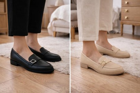 حذاء كلاسيكي نسائي من نوع لوفر (Loafer)